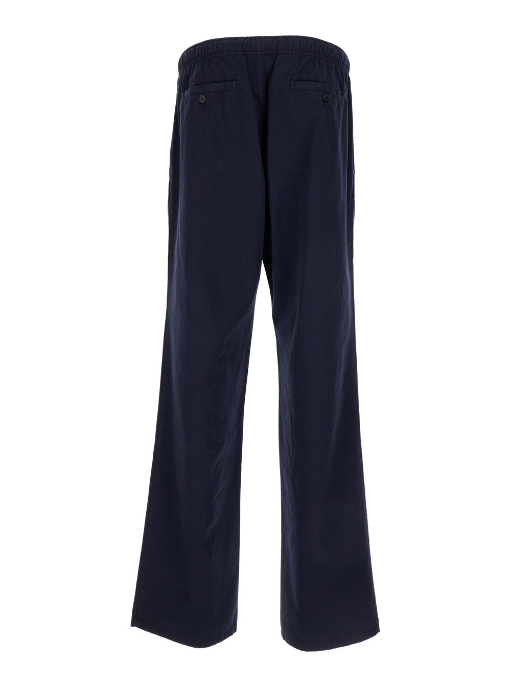 Palm Angels Men Blue Flared Trousers In Cotton Man PALM ANGELS