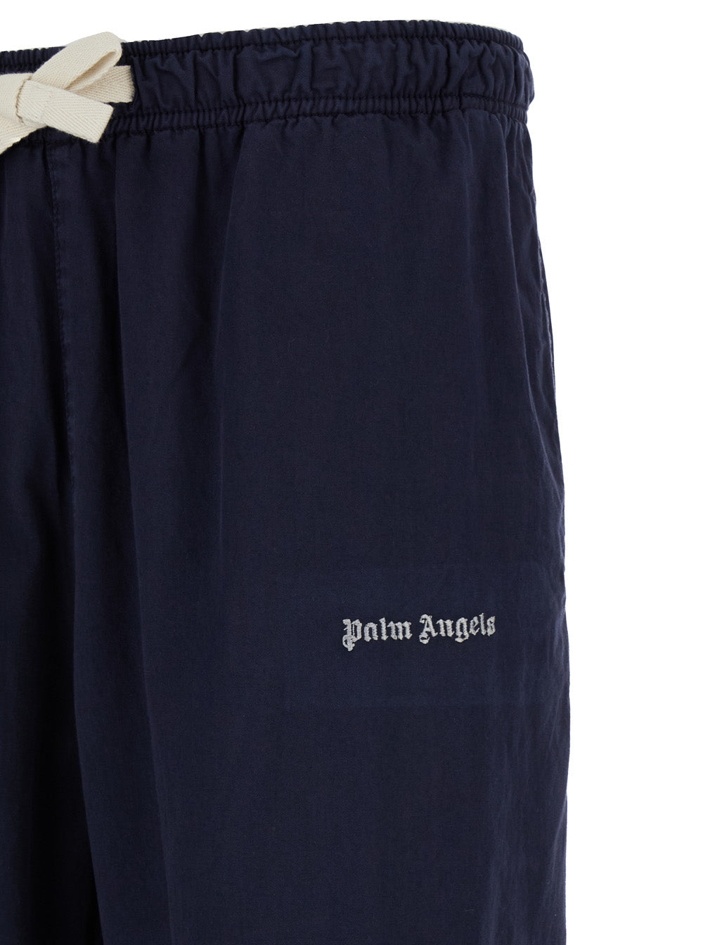 Palm Angels Men Blue Flared Trousers In Cotton Man PALM ANGELS