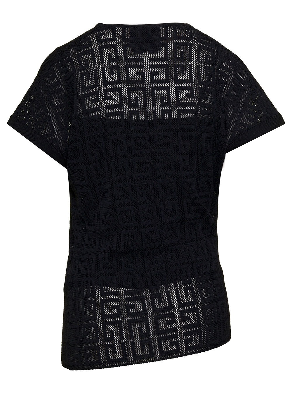Givenchy Women Black Top With Draped Neckline In Viscose Woman GIVENCHY
