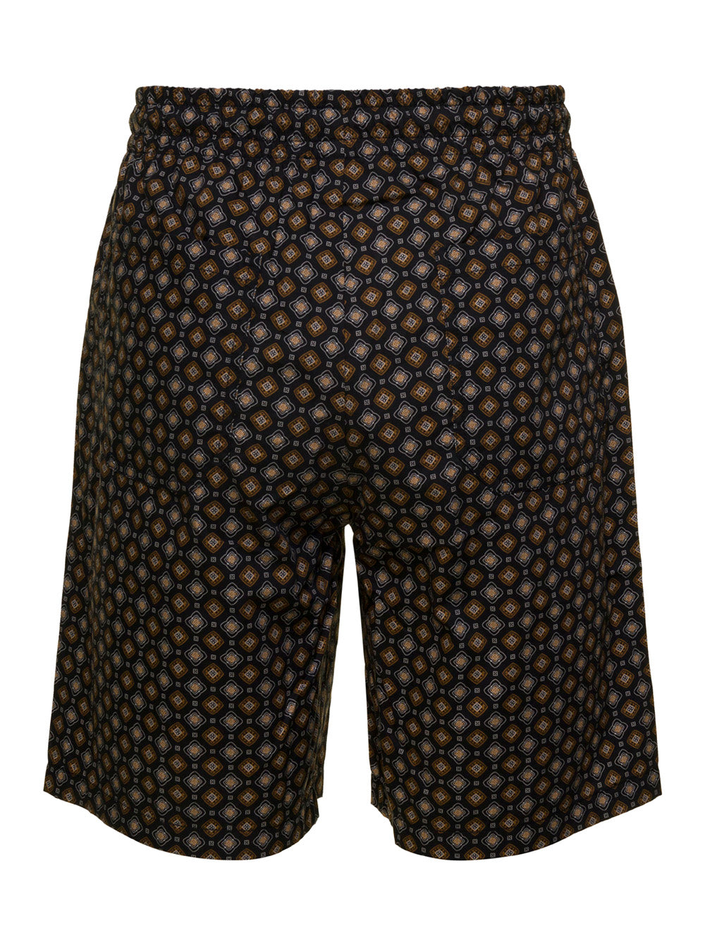A.P.C. Men 'Vincento' Multicolor Bermuda Shorts With All-Over Print In Cotton Man