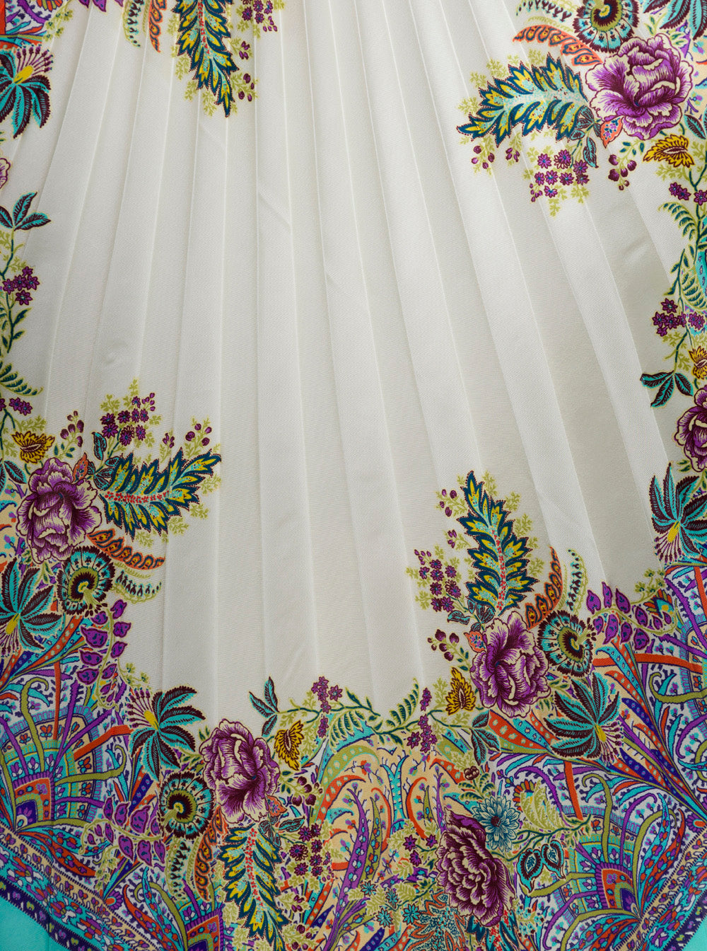 Etro Women Light Blue Pleated Shawls In Silk Woman ETRO