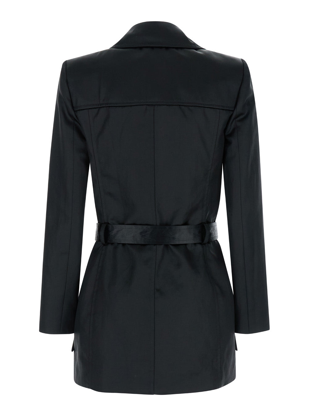 Saint Laurent Women Black Double-Breasted Jacket In Cotton Woman SAINT LAURENT