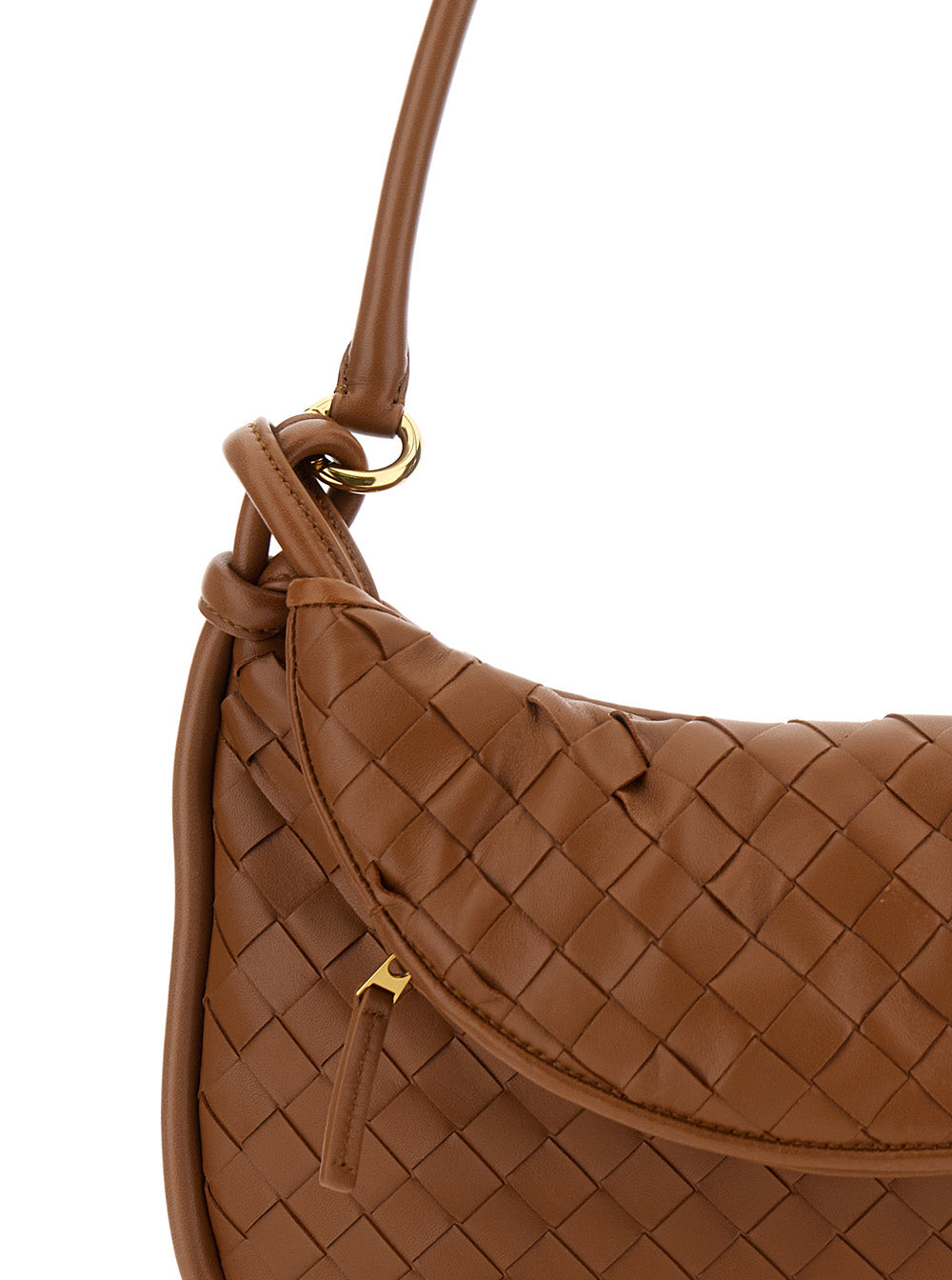 Bottega Veneta Women 'Gemelli Medium' Light Brown Hobo Shoulder Bag With Intrecciato Motif In Leather Woman BOTTEGA VENETA