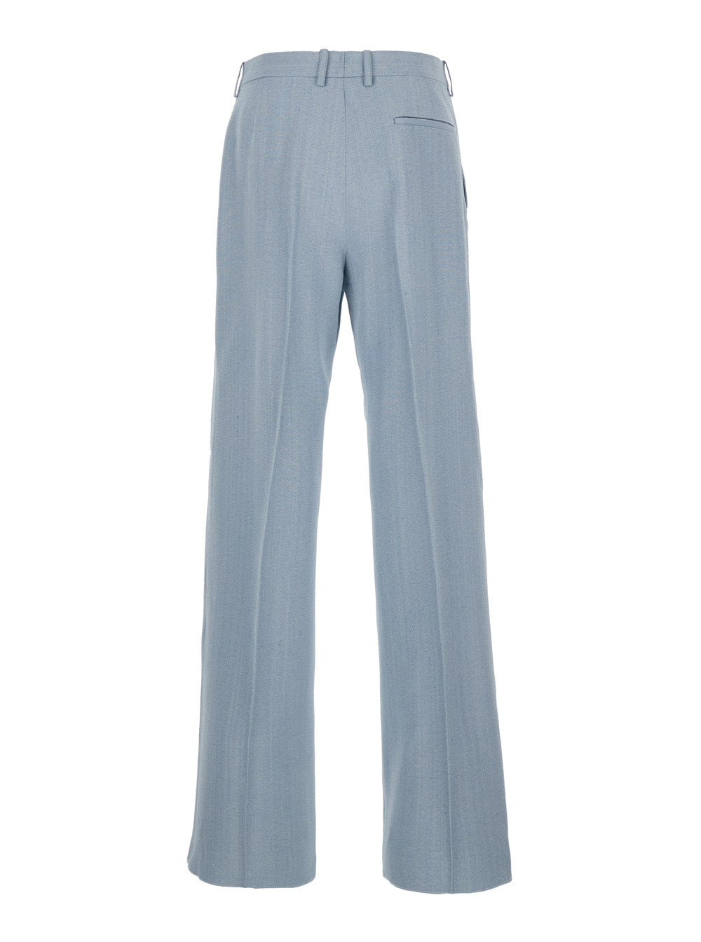 Bottega Veneta Men Light Blue Tailored Pants In Silk Blend Man BOTTEGA VENETA