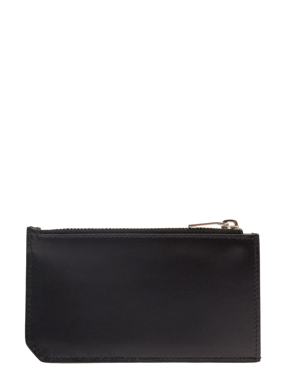 Saint Laurent Men Black Card-Holder With Embossed Logo In Leather Man SAINT LAURENT