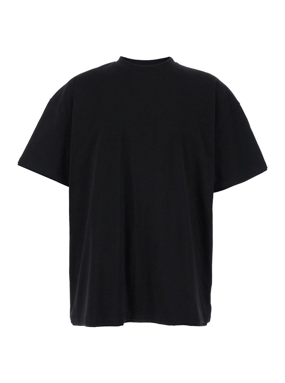 Jil Sander Men Black Double-Layers T-Shirt In Cotton Man JIL SANDER