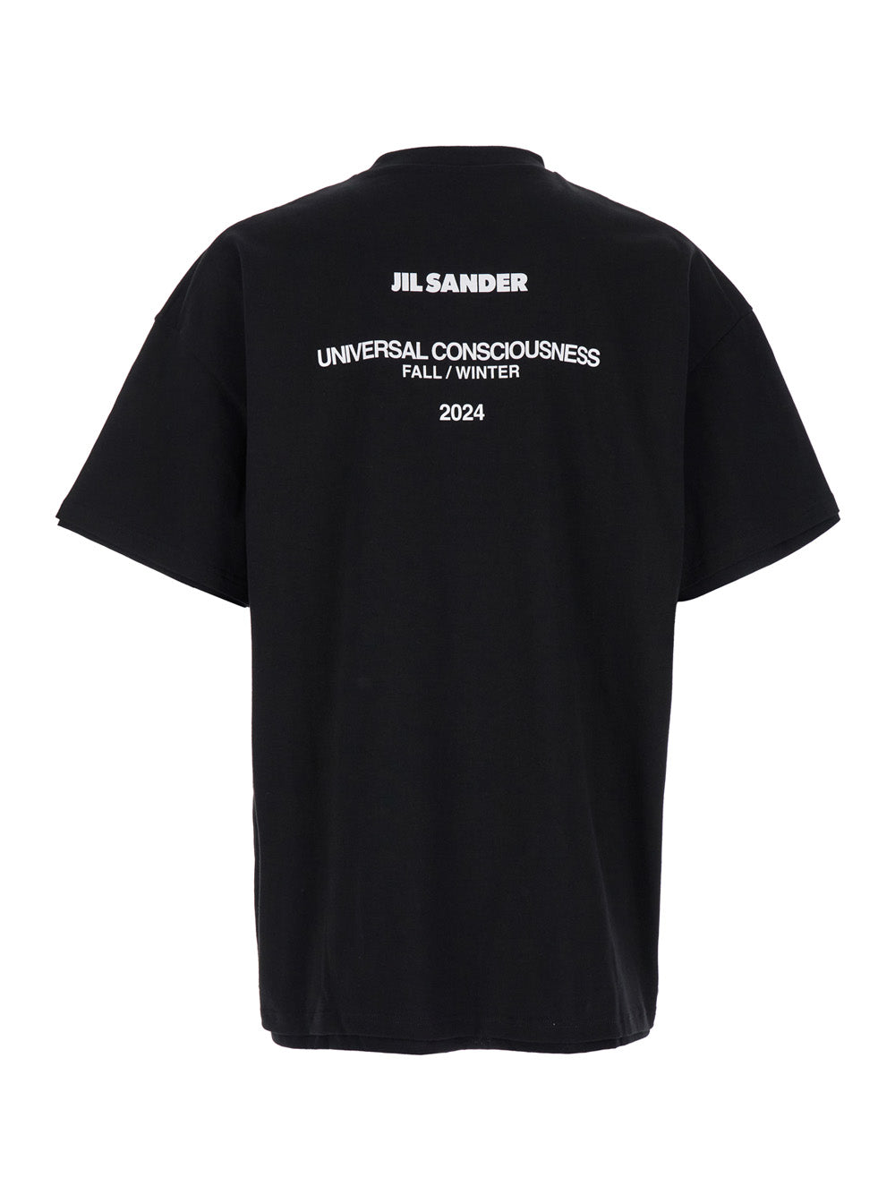Jil Sander Men Black Double-Layers T-Shirt In Cotton Man JIL SANDER