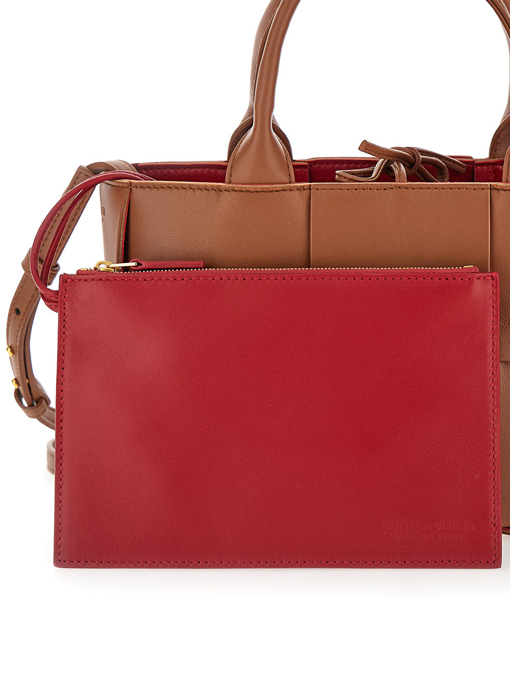 Bottega Veneta Women 'Arco Tote Mini' Brown Handbag With Intreccio Motif In Leather Woman BOTTEGA VENETA