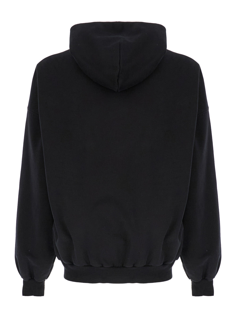 Balenciaga Women 'Beverly Hills' Oversized Black Hoodie With Logo Print In Cotton Woman BALENCIAGA