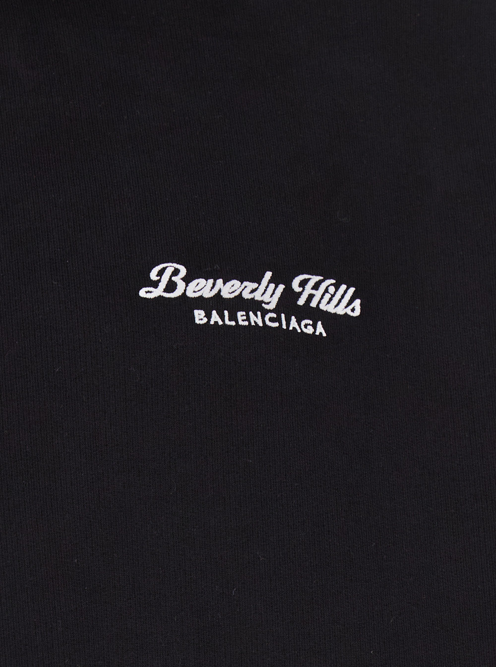 Balenciaga Women 'Beverly Hills' Oversized Black Hoodie With Logo Print In Cotton Woman BALENCIAGA
