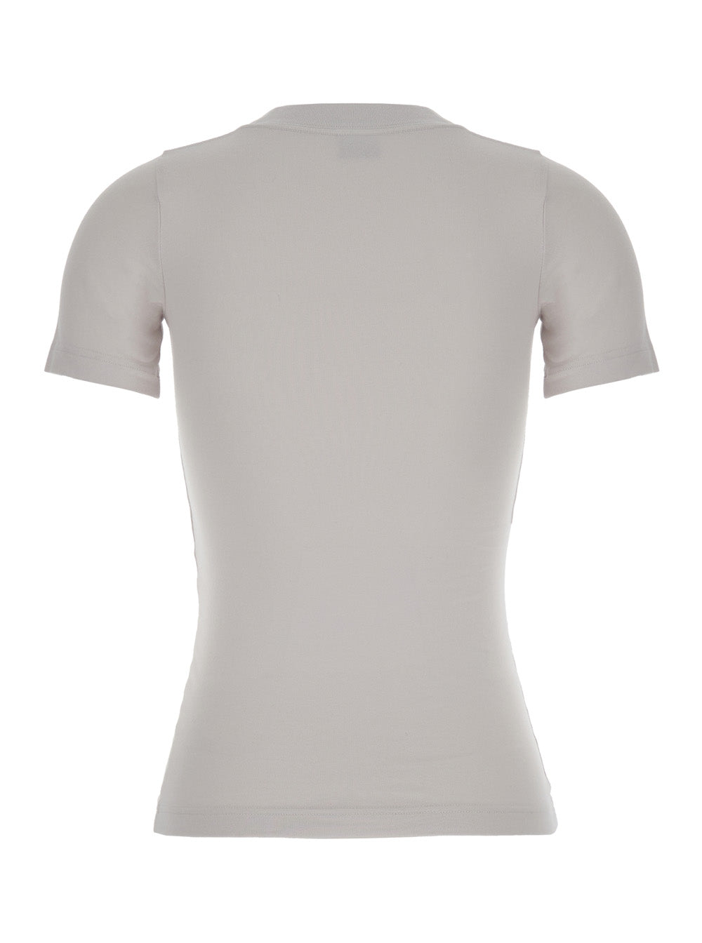 Balenciaga Women Off White T-Shirt With Beverly Hills Embroidery In Peeling Stretch Jersey Woman BALENCIAGA