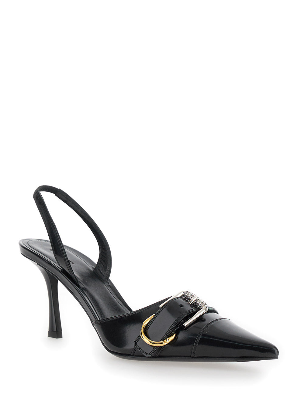 Givenchy Women 'Voyou' Black Slingback Pumps With A Buckle In Patent Leather Woman GIVENCHY