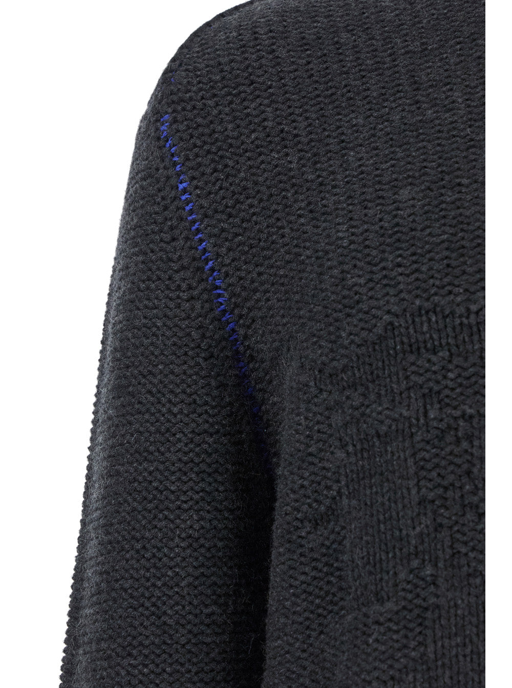 Burberry Men Grey Sweater With Equestrian Knight Jacquard Motif In Cashmere Man BURBERRY