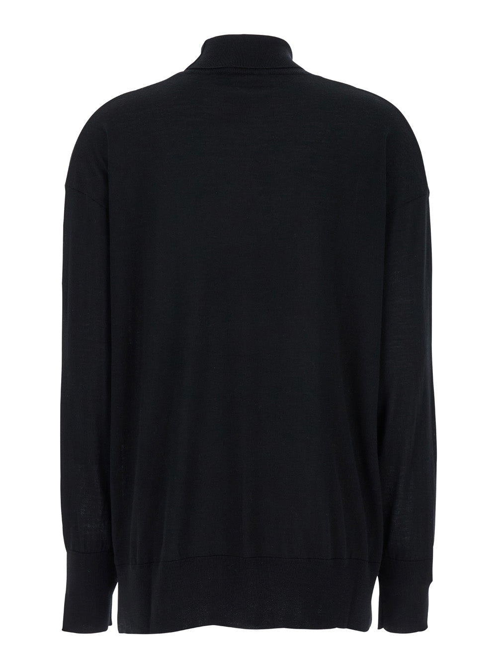 'S Maxmara Women 'Livia' Black Sweater With High Neck In Wool Woman S MAX MARA