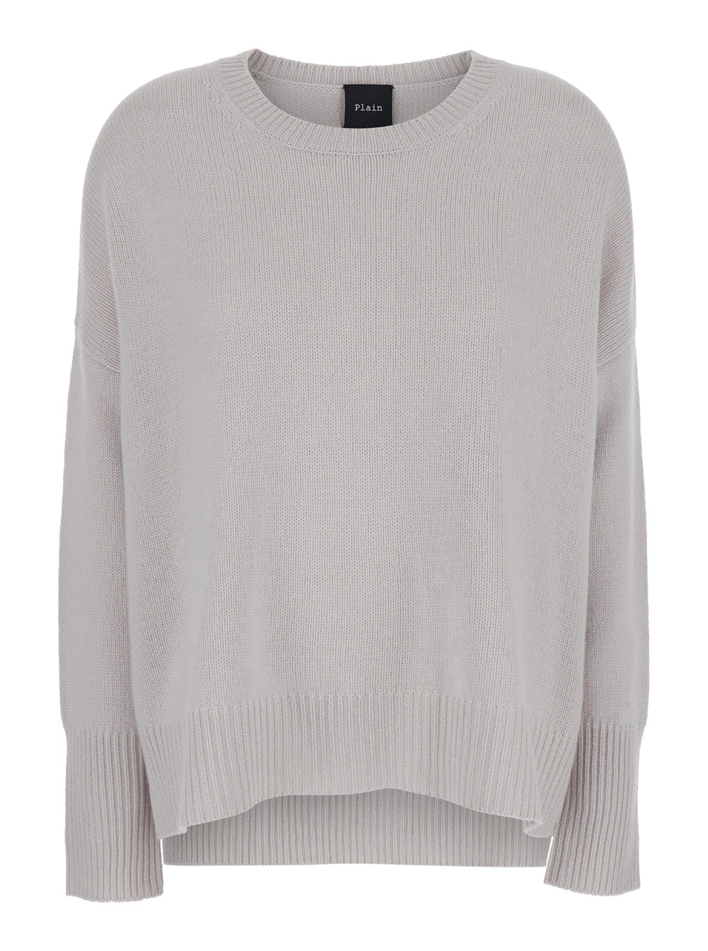 Leplain Women Grey Oversized Crewneck Sweater In Cashmere Woman LEPLAIN