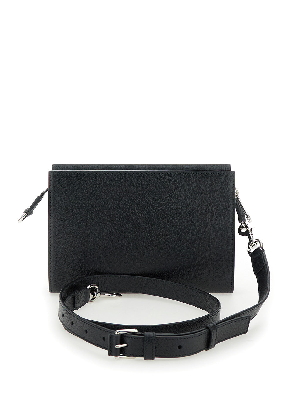 Gucci Men Super Mini Crossbody Bag With Logo Patch In Leather Man GUCCI