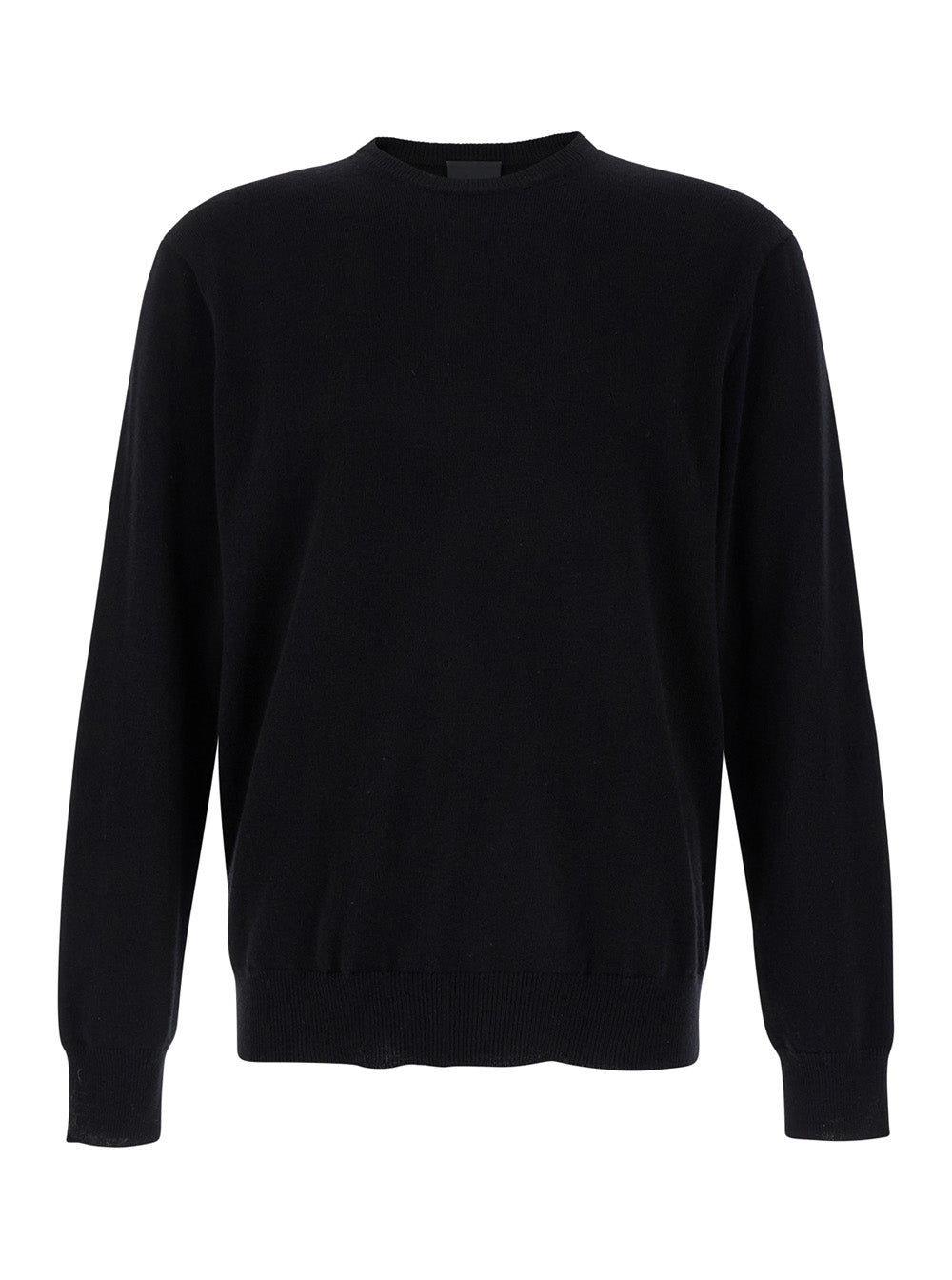 Leplain Men Black Crewneck Long Sleeve Sweater In Cashmere Man LEPLAIN