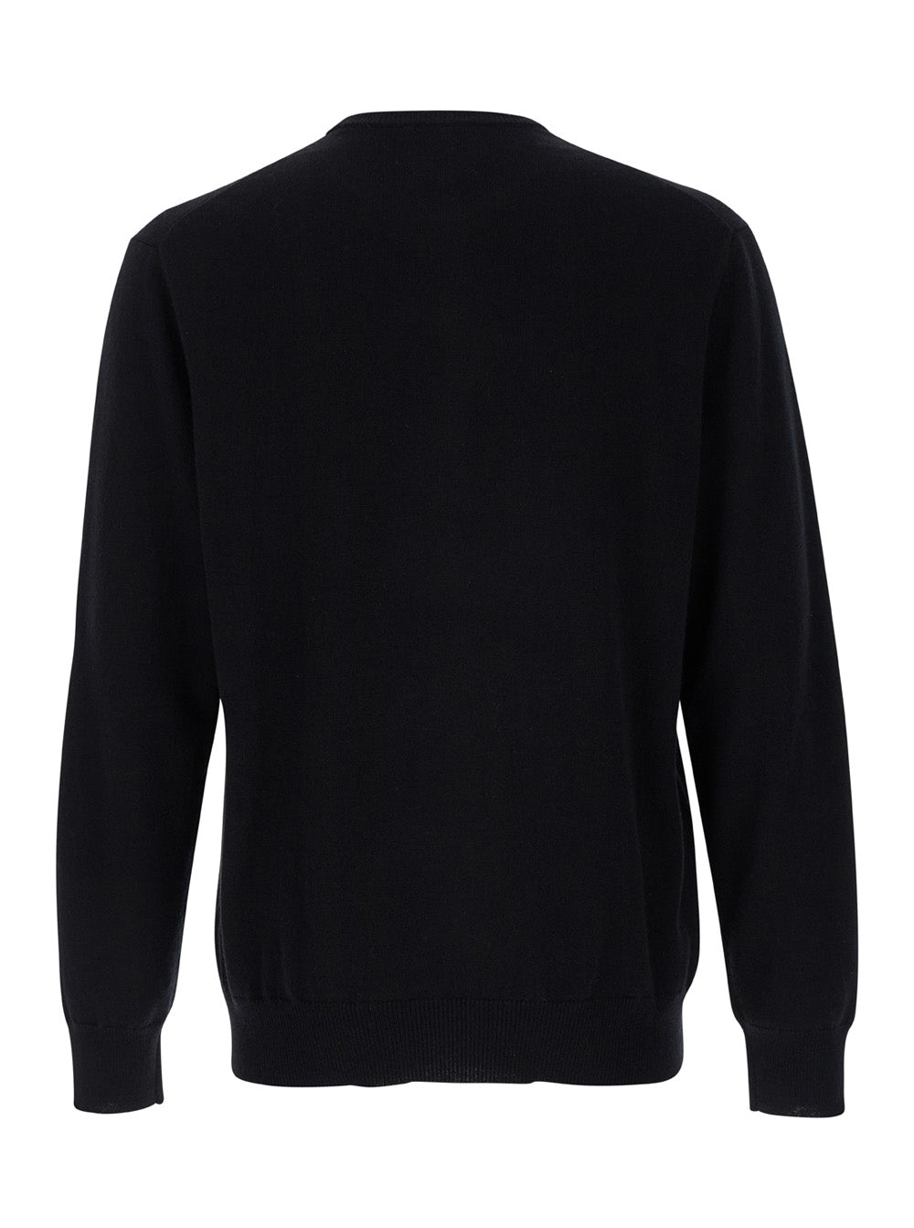 Leplain Men Black Crewneck Long Sleeve Sweater In Cashmere Man LEPLAIN