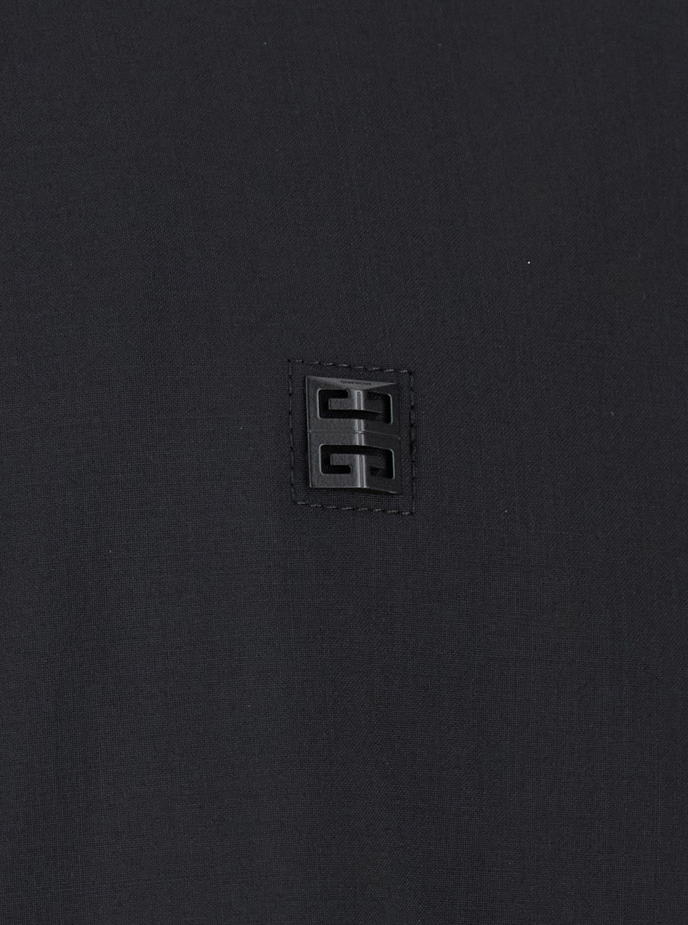 Givenchy Men Black Zip-Up Hoodie With Logo Detail In Wool Man GIVENCHY