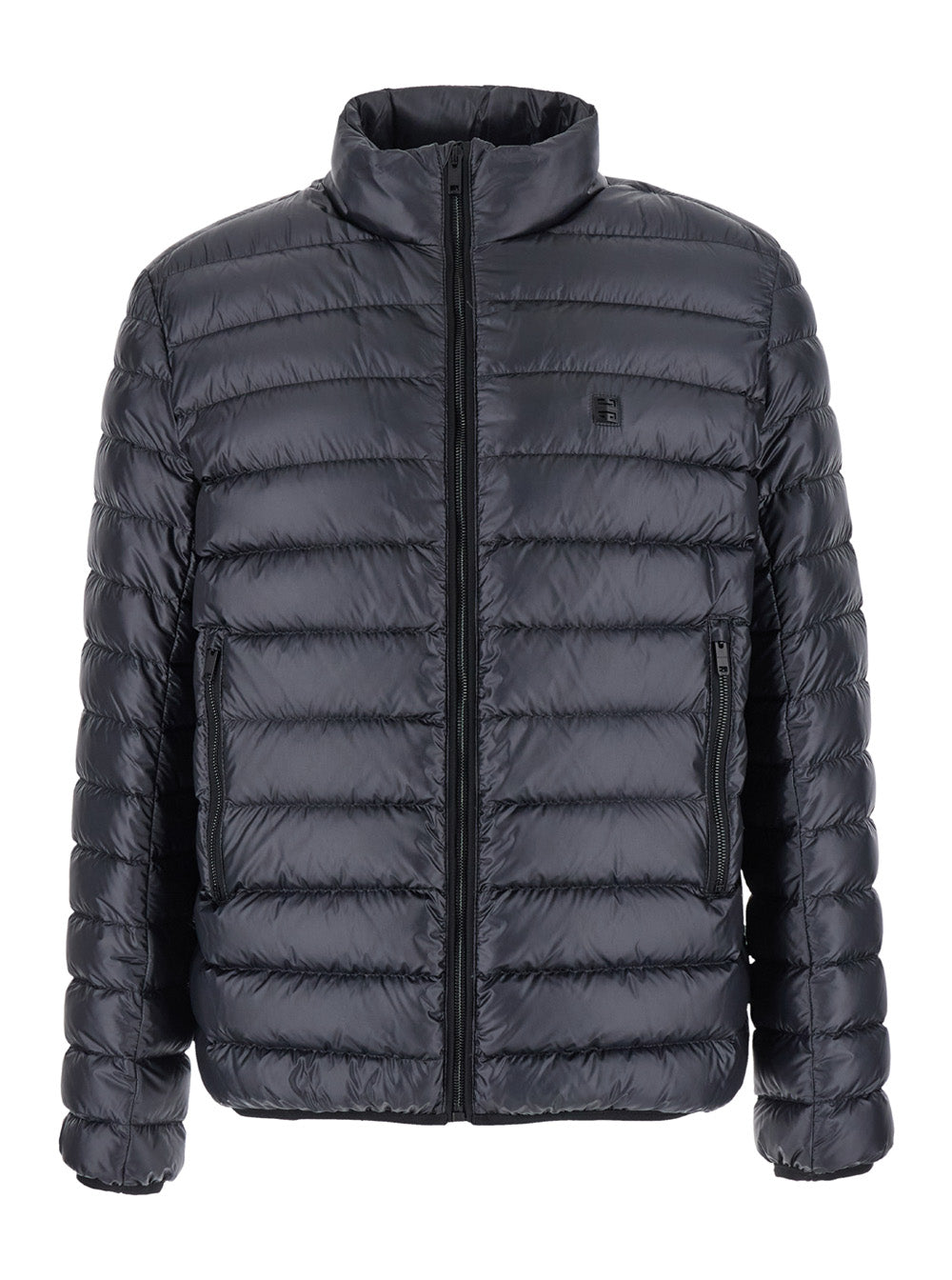 Givenchy Men Black High Neck Down Jacket With Logo Detail In Tech Fabric Man GIVENCHY