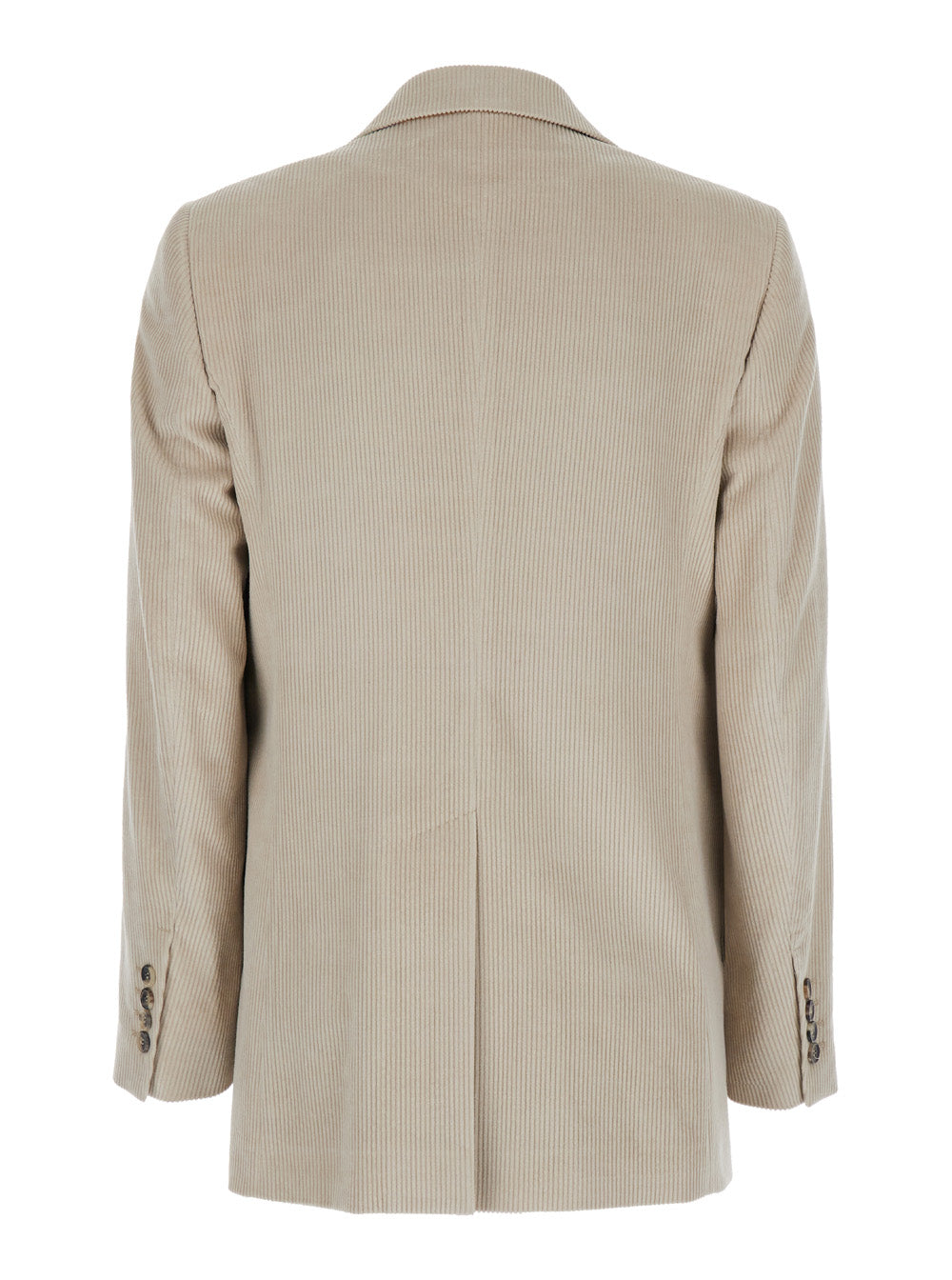 Max Mara Women 'Kuban' Beige Single-Breasted Jacket With Notched Revers In Cotton Blend Woman MAX MARA