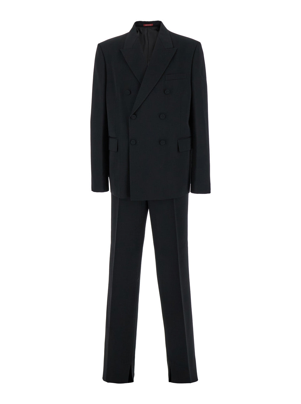 Gucci Men Black Double-Breasted Suit With G Detail In Wool Man GUCCI