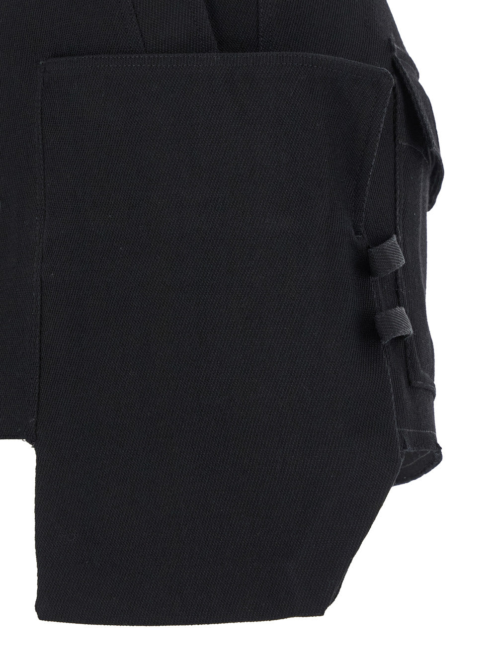 Rick Owens Women 'Stefan' Black Mini-Skirt With Patch Pockets In Wool Woman RICK OWENS