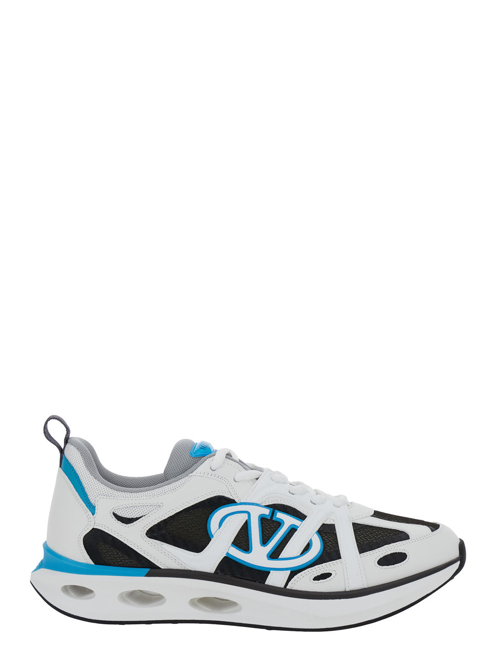 Valentino Garavani Men 'Easyjog' White Sneakers With Vlogo Detail In Leather Man VALENTINO GARAVANI