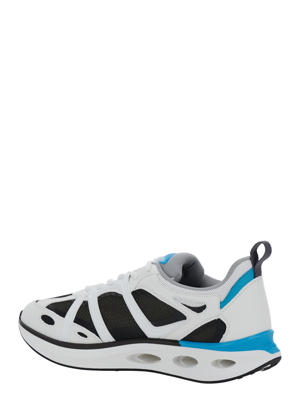 Valentino Garavani Men 'Easyjog' White Sneakers With Vlogo Detail In Leather Man VALENTINO GARAVANI