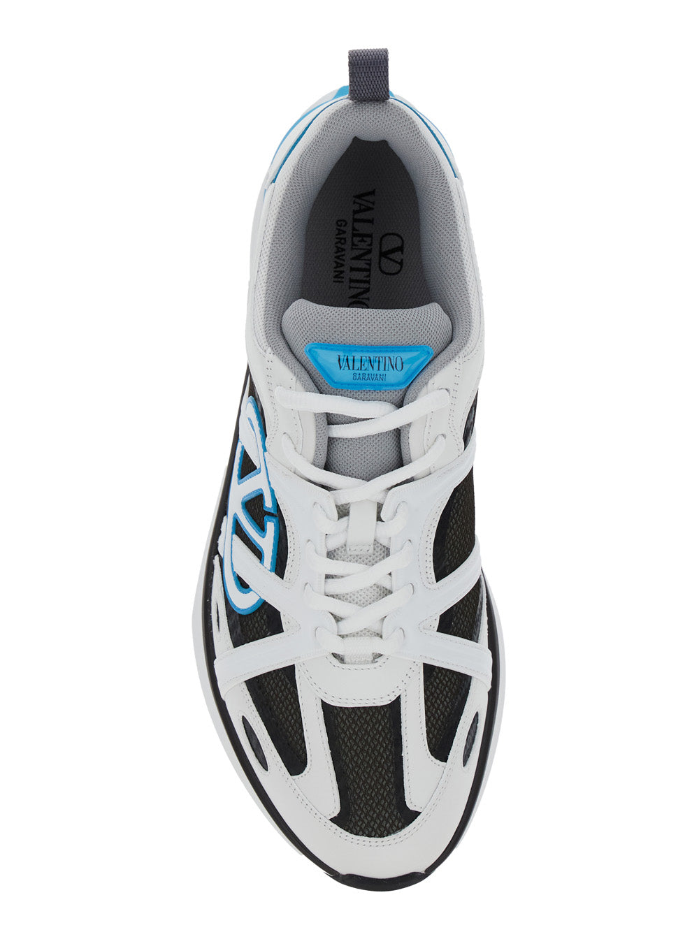 Valentino Garavani Men 'Easyjog' White Sneakers With Vlogo Detail In Leather Man VALENTINO GARAVANI