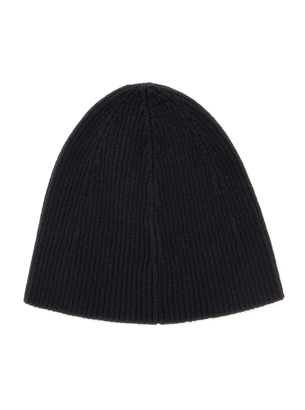 Saint Laurent Men Black Beanie With Logo Patch In Cashmere Man SAINT LAURENT