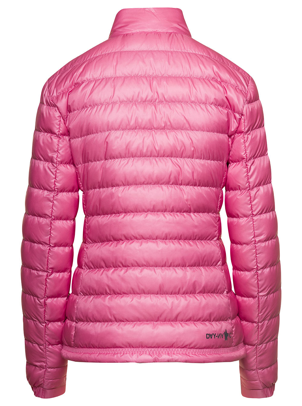 Moncler Grenoble Women 'Walibi' Pink Down Jacket With Logo Patch In Polyamide Woman MONCLER GRENOBLE