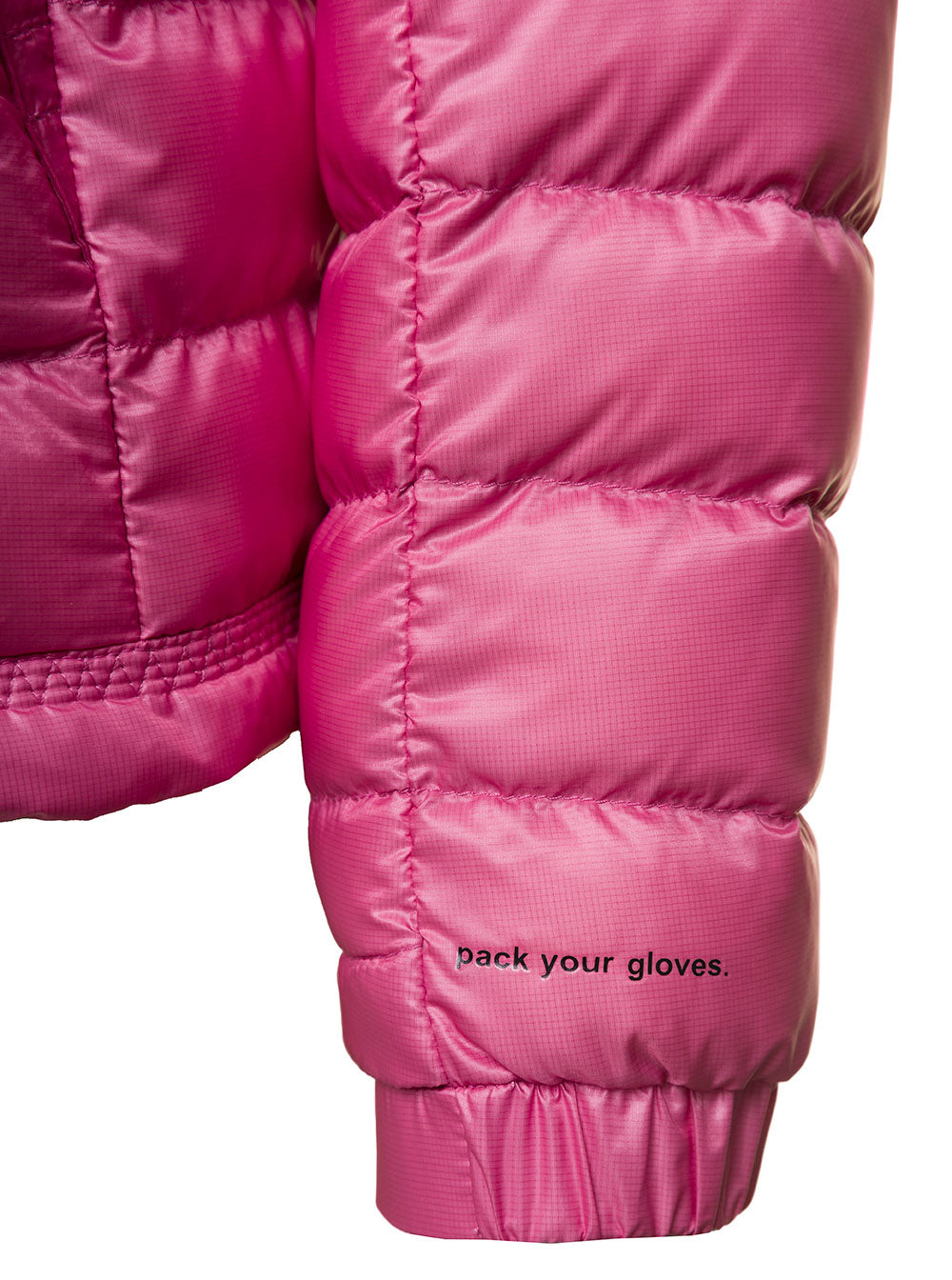Moncler Grenoble Women 'Walibi' Pink Down Jacket With Logo Patch In Polyamide Woman MONCLER GRENOBLE