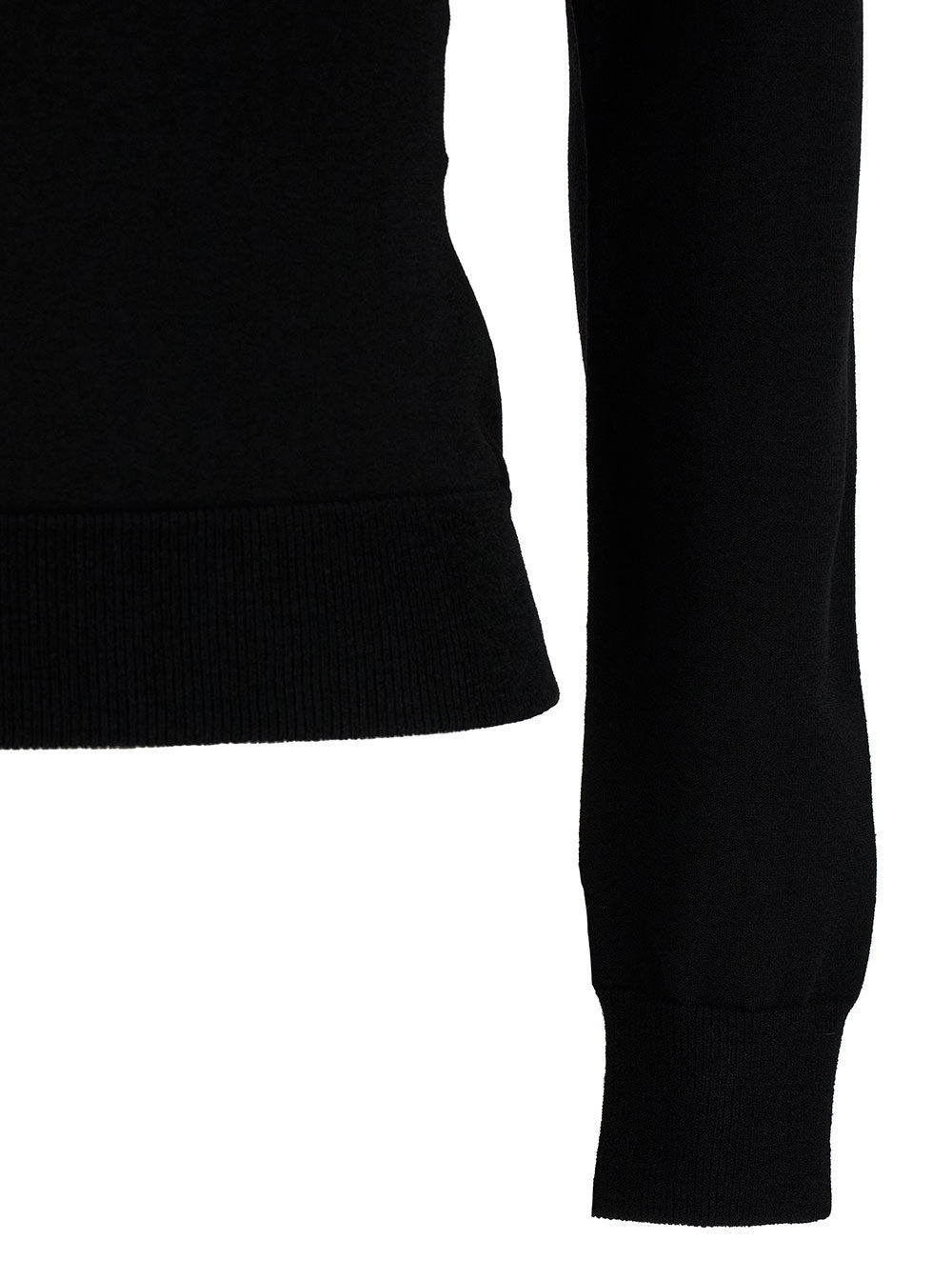 Alexander Mcqueen Women Black Top With Square Neckline In Viscose Blend Woman ALEXANDER MCQUEEN