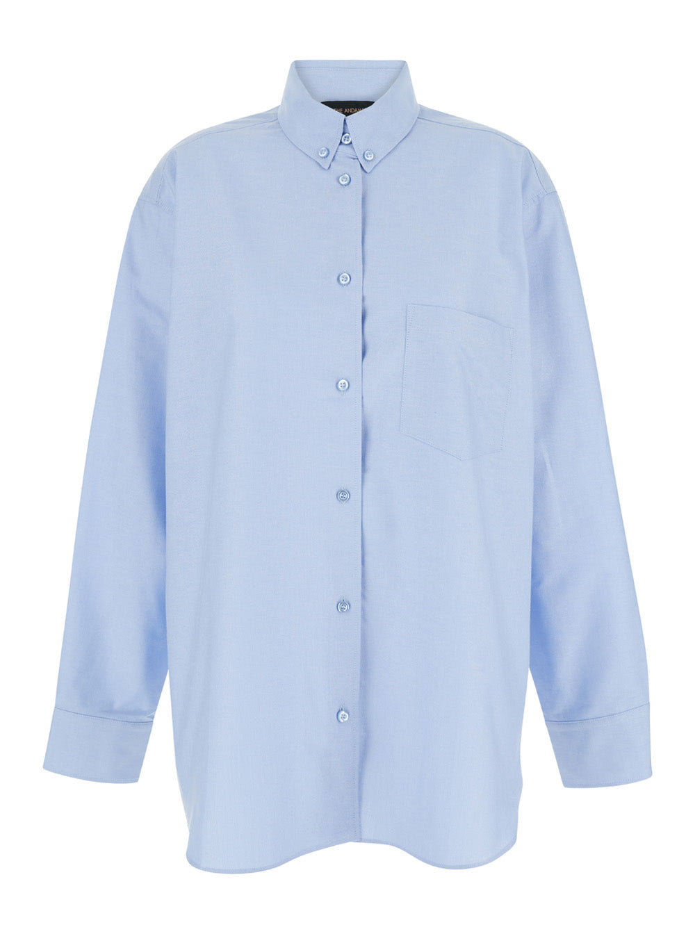 The Andamane Women Light Blue Shirt With Buttons In Cotton Blend Woman THE ANDAMANE