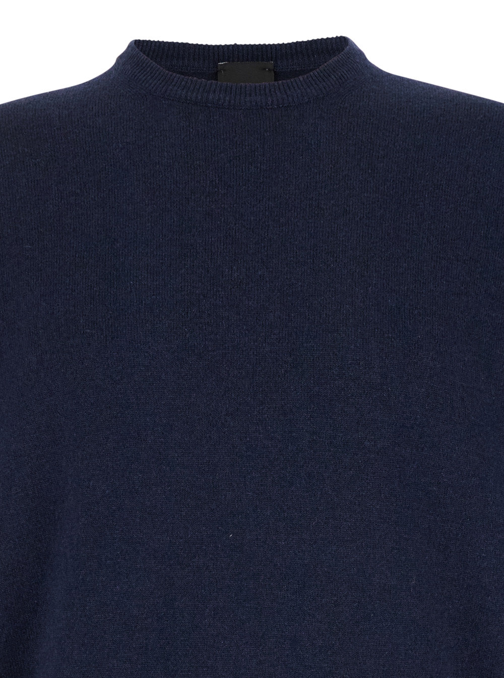 Leplain Men Crewneck Sweater In Merino Wool And Silk Blend Blue Men LEPLAIN