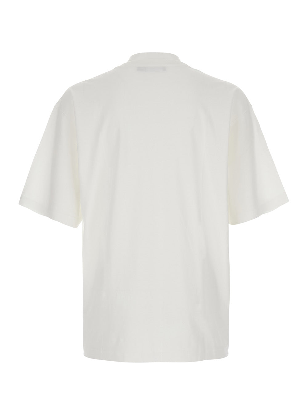 Dolce & Gabbana Men White Oversize T-Shirt With Maxi Logo On The Front In Cotton Man DOLCE & GABBANA