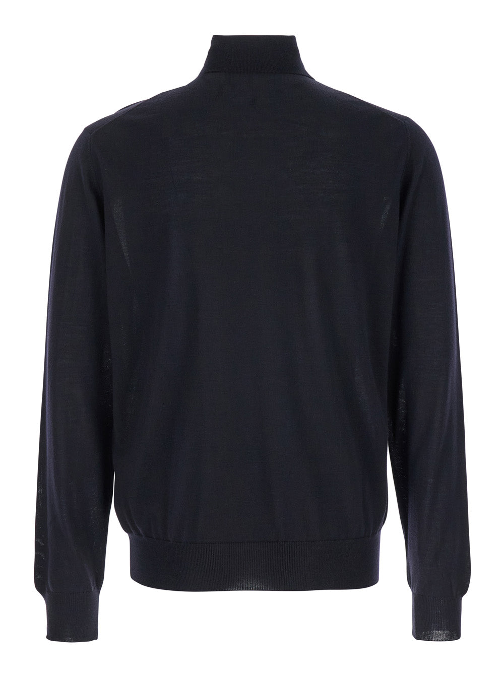 Leplain Men Blue Wool Turtleneck Sweater For Men LEPLAIN