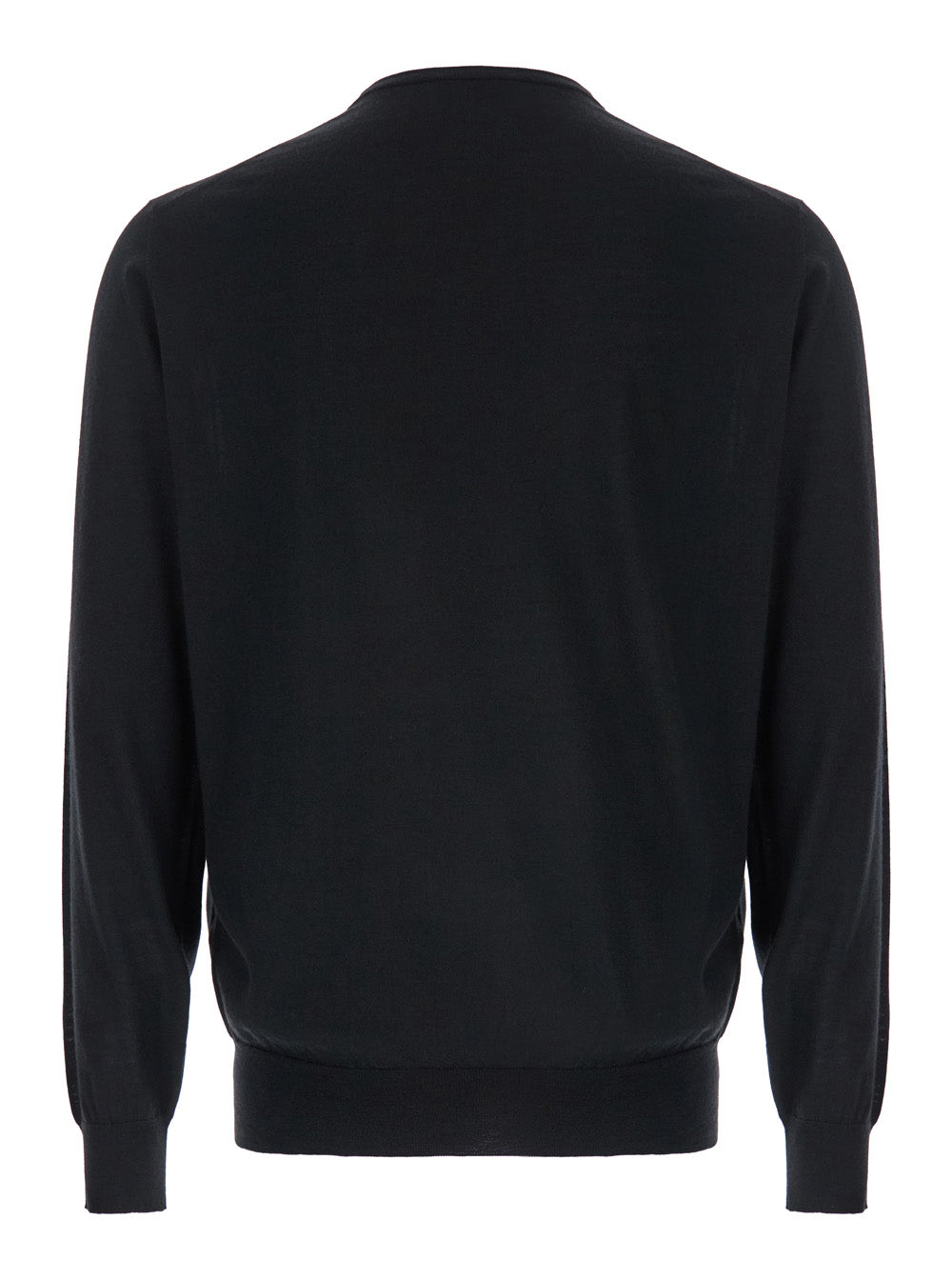 Leplain Men Crewneck Sweater In Wool And Cashmere With Long Sleeves And Black Color For Men LEPLAIN
