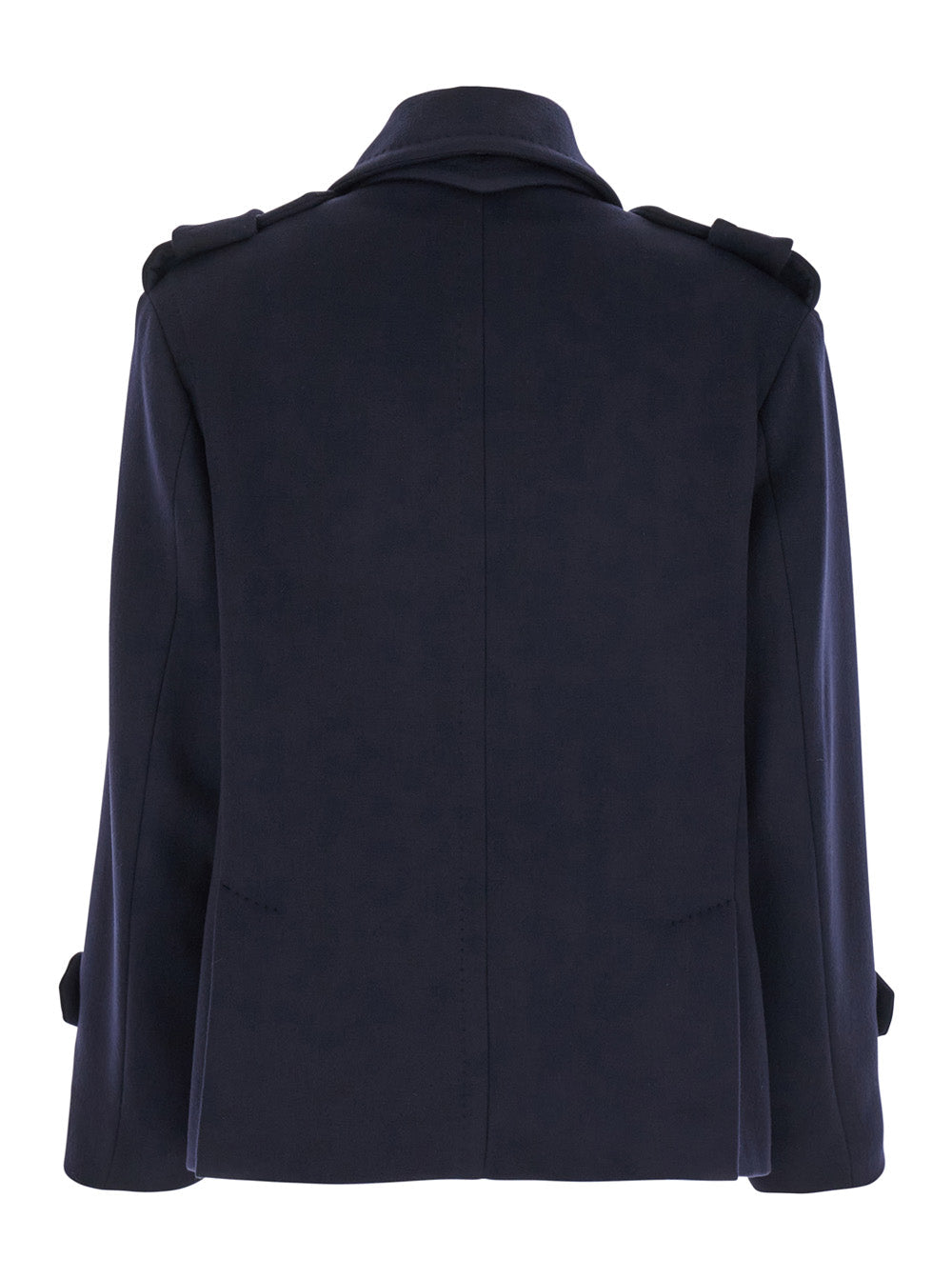 Max Mara Women 'Laveno' Blue Double Breasted Jacket With Wide Pointed Lapels In Virgin Wool Blend Woman MAX MARA