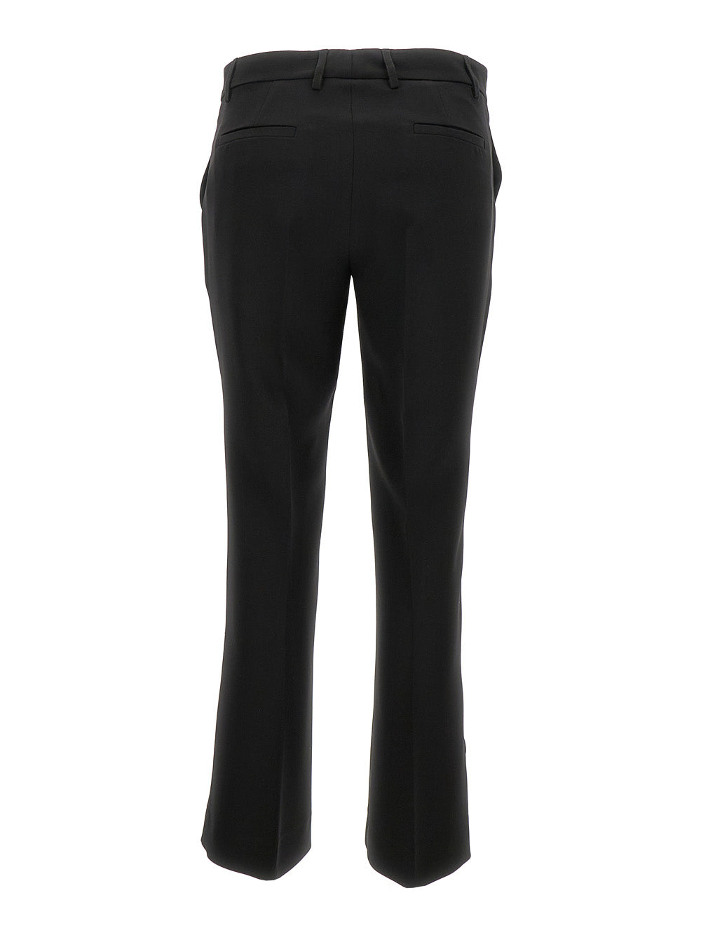 Leplain Women Black 'Cady' Low Waist Flared Pants In Stretch Fabric Woman LEPLAIN