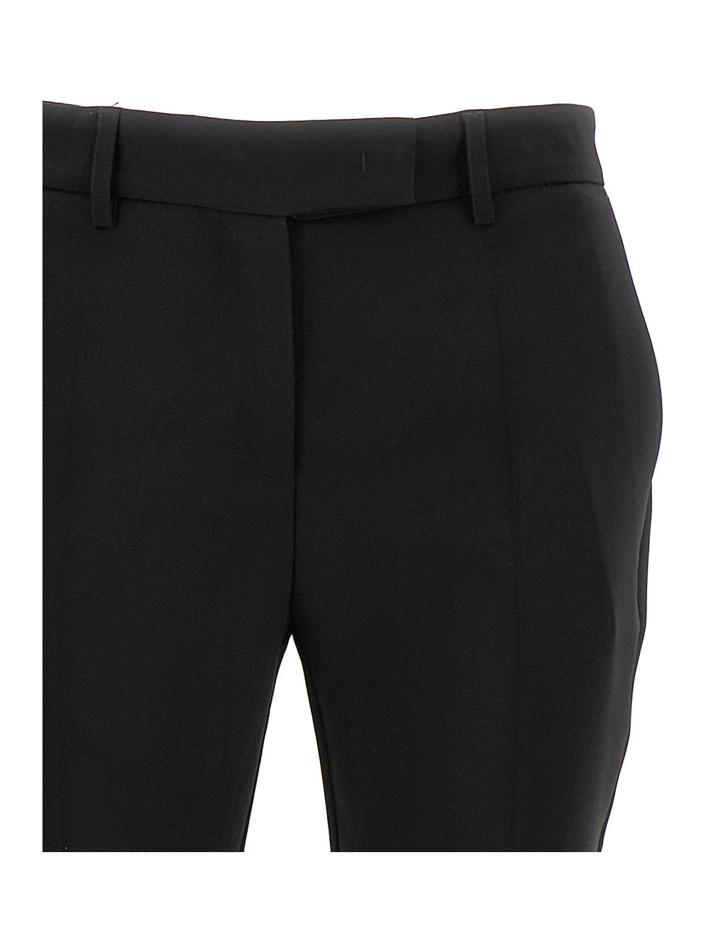 Leplain Women Black 'Cady' Low Waist Flared Pants In Stretch Fabric Woman LEPLAIN