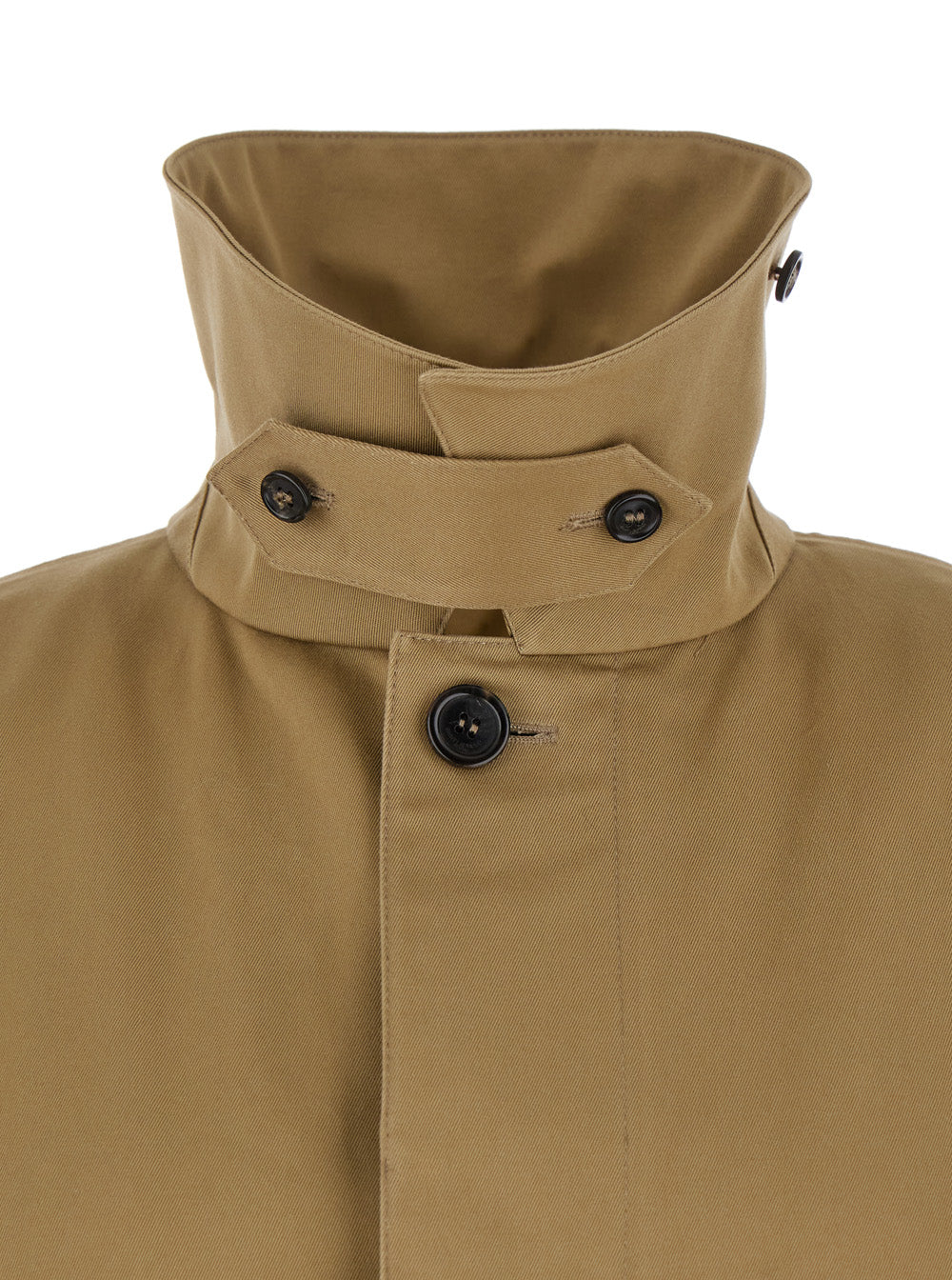 Saint Laurent Men Beige Trench With Hidden Button Closure In Cotton Man SAINT LAURENT
