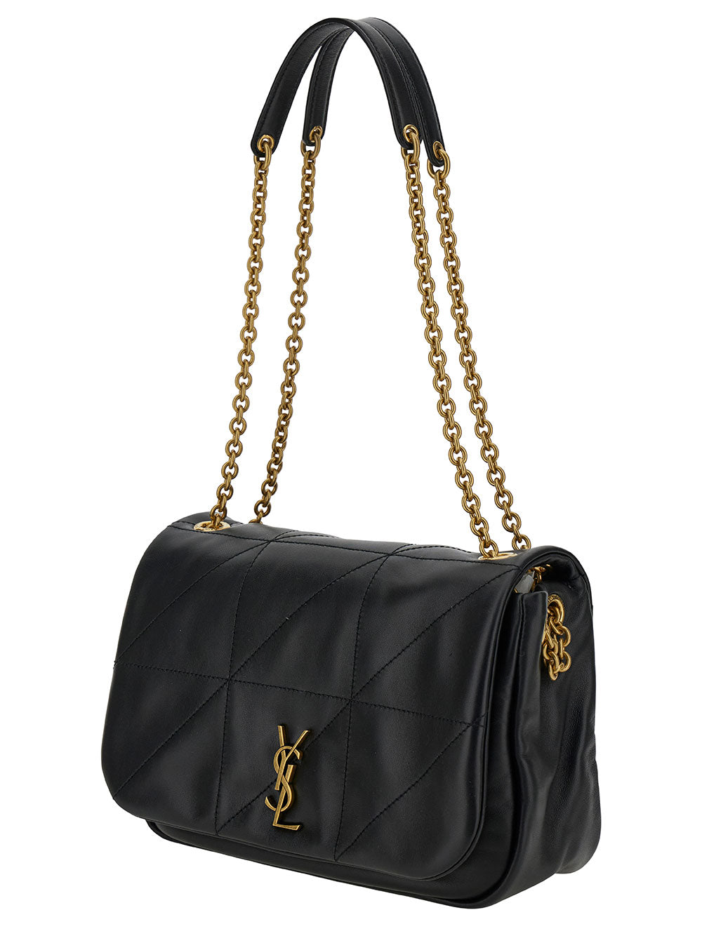 Saint Laurent Women 'Small Jamie 4.3' Black Crossbody Bag With Cassandre Detail In Quilted Leather Woman SAINT LAURENT