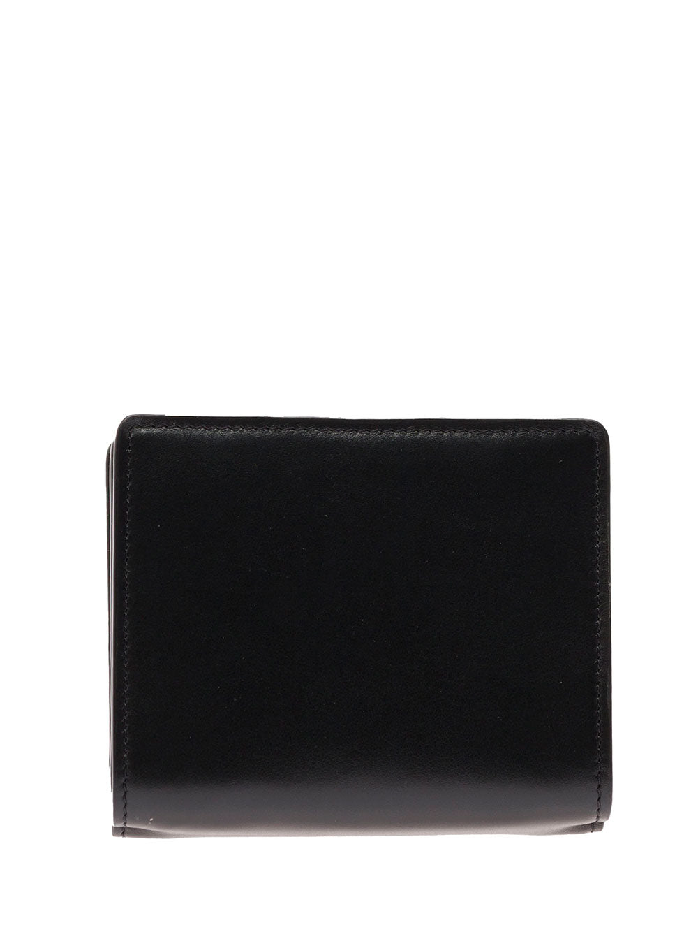 Chloé Women 'Sense' Black Bi-Fold Wallet With Tonal Logo Embroidery In Leather Woman CHLOE