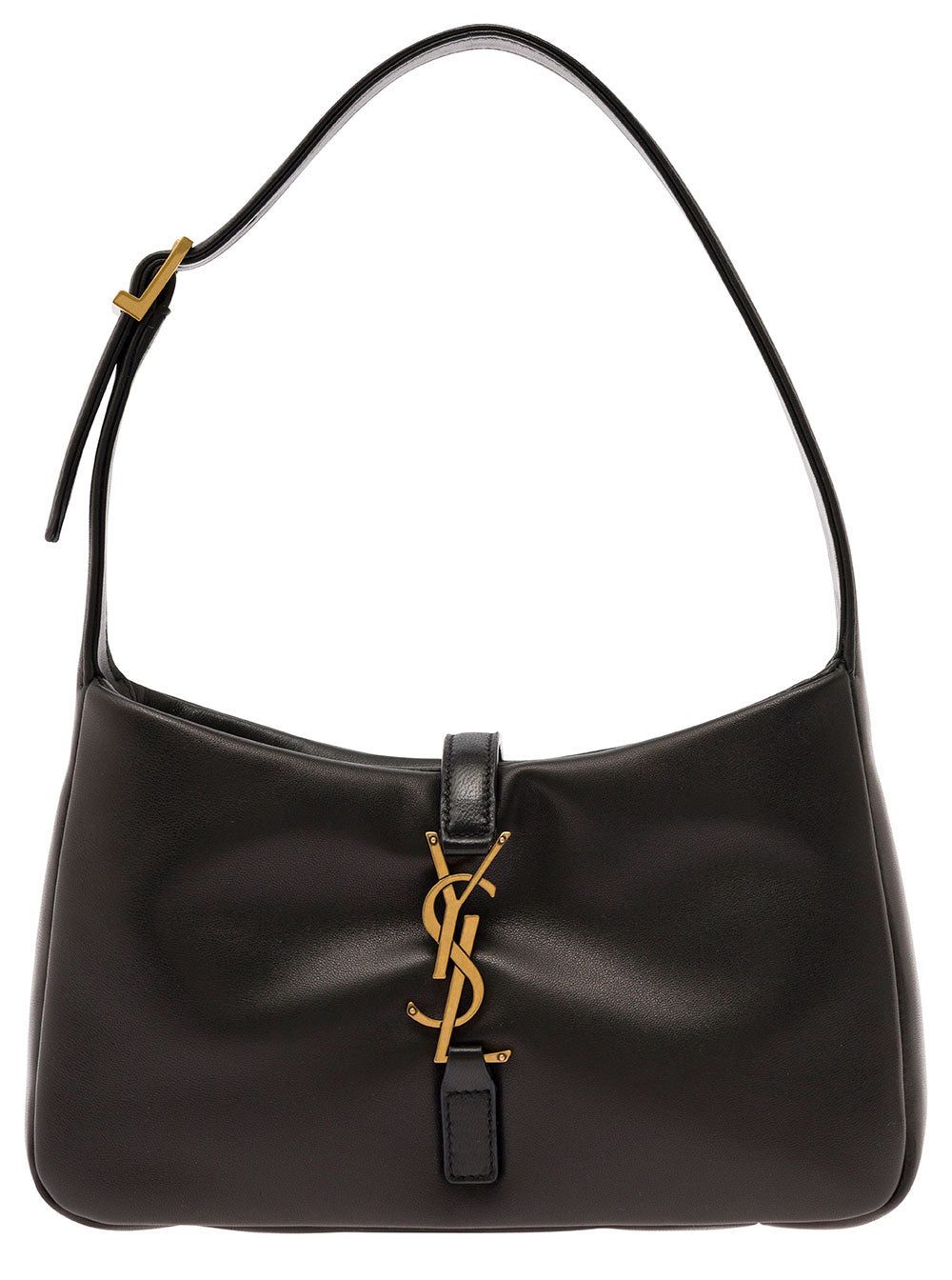 Saint Laurent Women 'Le 5 À 7 Padded' Black Shoulder Bag With Logo Detail In Padded Leather Woman SAINT LAURENT