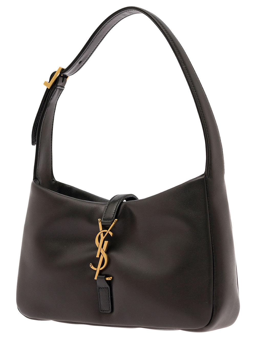Saint Laurent Women 'Le 5 À 7 Padded' Black Shoulder Bag With Logo Detail In Padded Leather Woman SAINT LAURENT