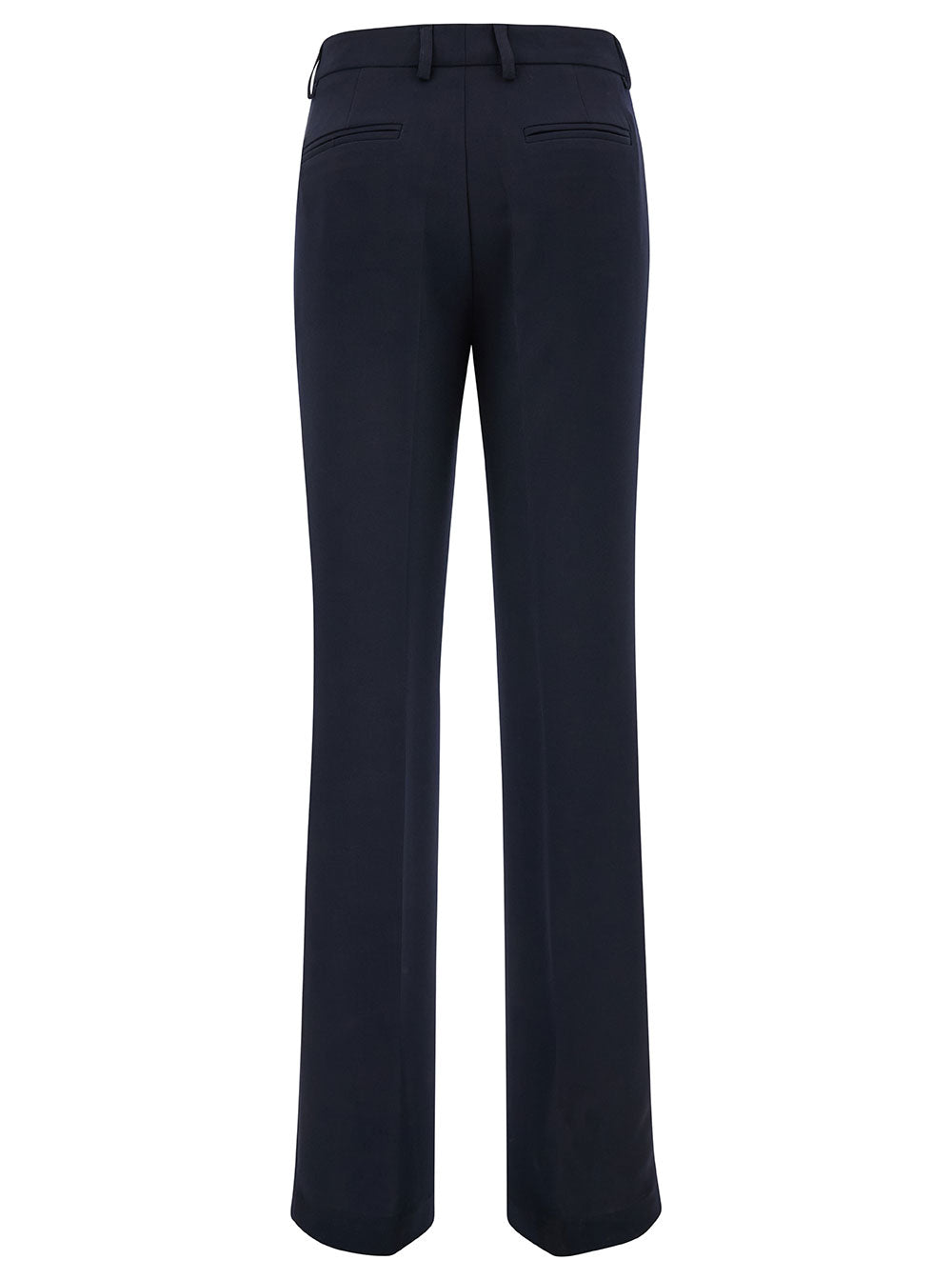 Leplain Women Blue Straight Pants With Concealed Closure In Candy Woman LEPLAIN