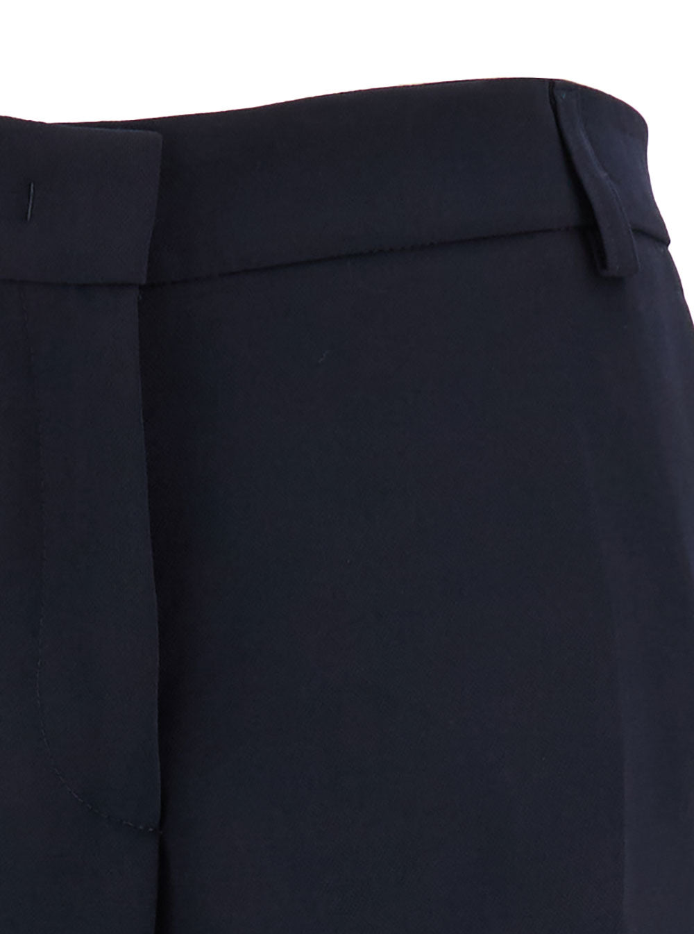 Leplain Women Blue Straight Pants With Concealed Closure In Candy Woman LEPLAIN