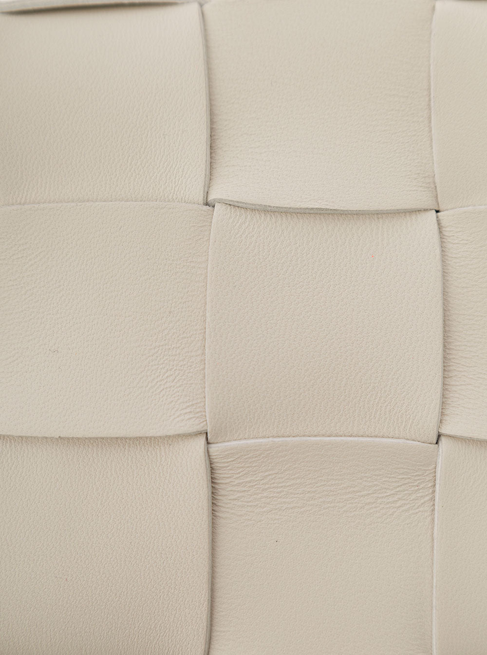 Bottega Veneta Women 'Small Cassette'  White Crossbody Bag In Intreccio Nappa Leather Woman Bottega Veneta BOTTEGA VENETA